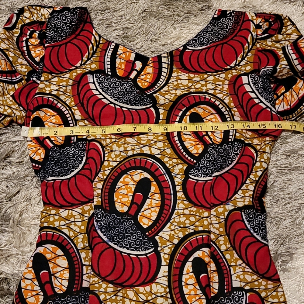 Hand made African print dress - Picture 8 of 11